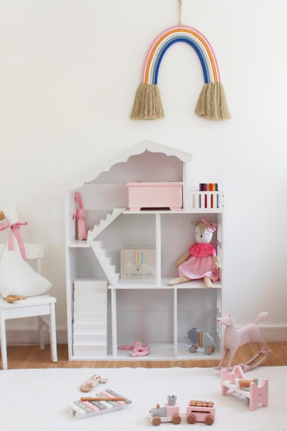 Makramé szivárvány - Extra nagy
